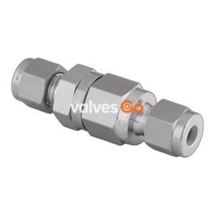 Swagelok SS-CHS2-1/3 Poppet Check Valve, 1/8 in. Swagelok Tube Fitting, 6000 psig