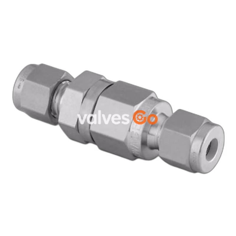Swagelok SS-CHS2-1/3 Poppet Check Valve, 1/8 in. Swagelok Tube Fitting, 6000 psig
