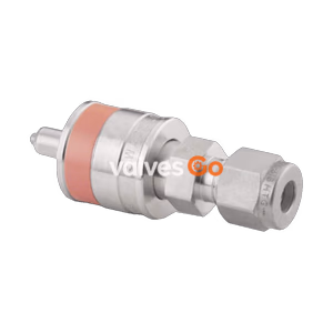 Swagelok SS-QC6-D-600K2 Quick Connect Stem with Valve, 3/8 in. Tube Fitting
