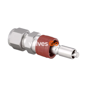 Swagelok SS-QC8-D-12M0 Quick Connect Stem with Valve, QC8 Series, 12 mm Swagelok Tube Fitting