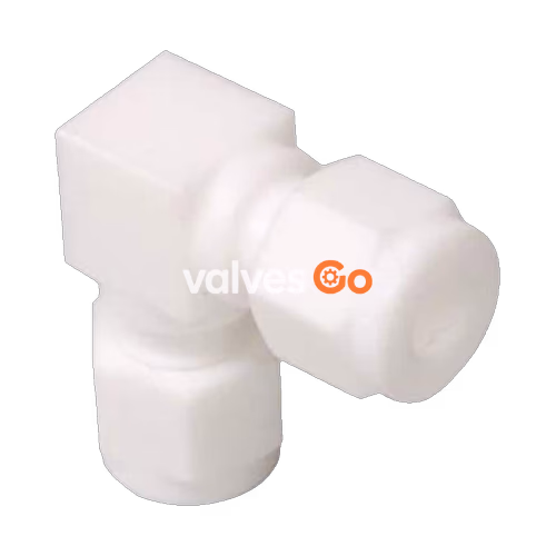 世伟洛克 Swagelok T-400-9 PTFE 联合弯头卡套管接头, 1/4 in. 外径