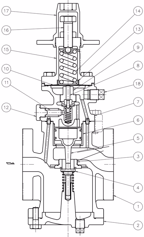TLV A-COSR-10 configuration and cross-section
