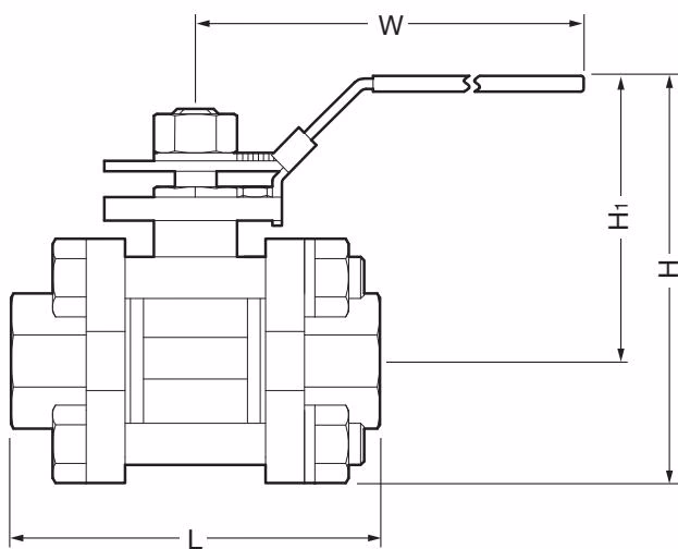 TLV BV1 dimensions diagram