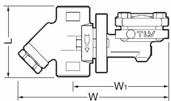 TLV FL21 / FL32 螺纹连接尺寸