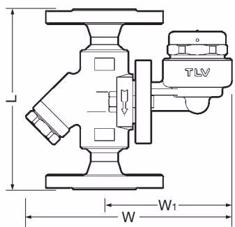 TLV FP46UC 法兰连接外形尺寸