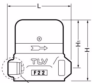 TLV HR80A 对焊外形尺寸图