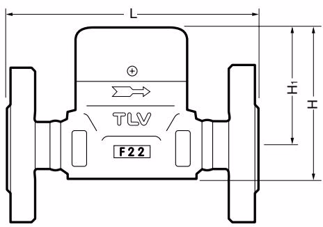TLV HR80A 法兰连接外形尺寸图