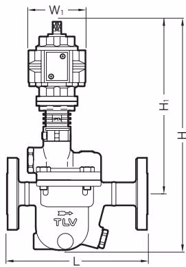 TLV J3S-X-PB 法兰尺寸