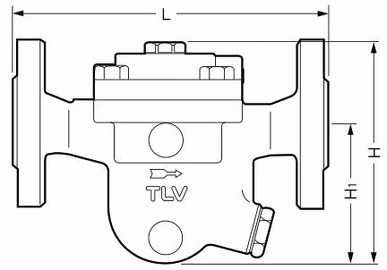 TLV JF3X Free Float Steam Trap - Dimensions