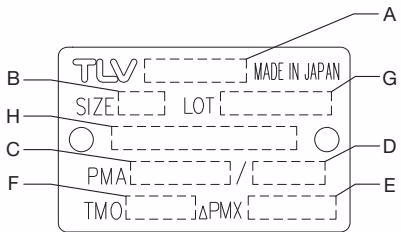 TLV JH5RL-B specifications nameplate