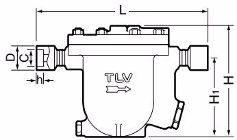 TLV JH7RM-B socket welded dimensions