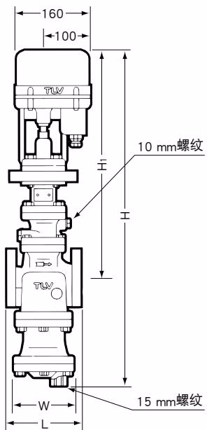 TLV MC-COS-3 / MC-COS-16 фланцевые размеры