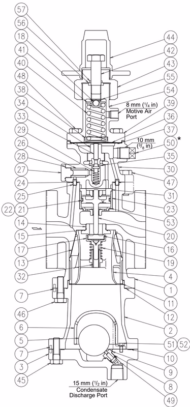 TLV PN-COS-16 剖面结构图