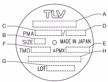 TLV SH5NL nameplate specifications