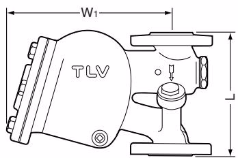 TLV SJ7FNB / SJ7FVB TLV SJ7FVB 尺寸图