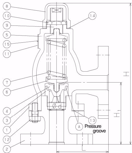Yoshitake AL-301 AL-300, 301 structural drawing