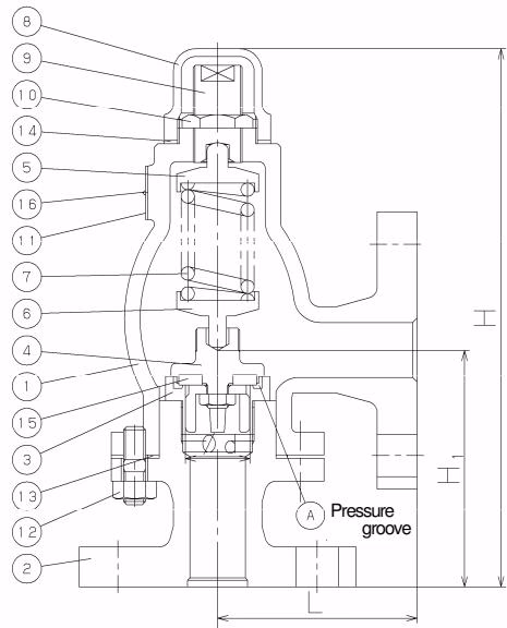 Yoshitake AL-301 AL-300T, 301T structural drawing