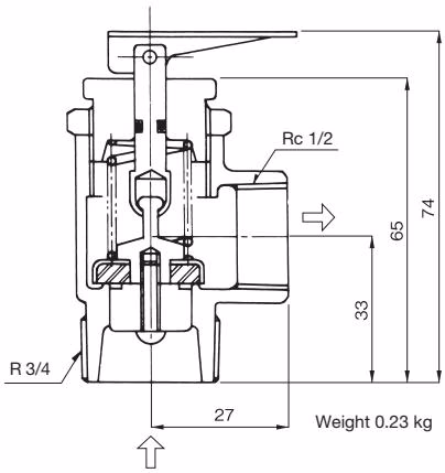 Yoshitake AL-50 dimensions and weights table