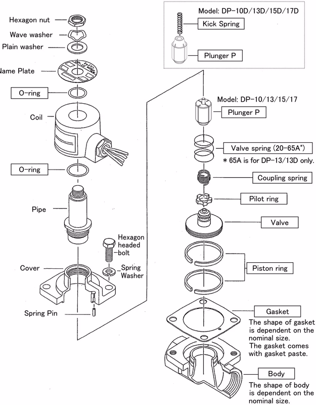 Yoshitake DP-10 disassembly drawing