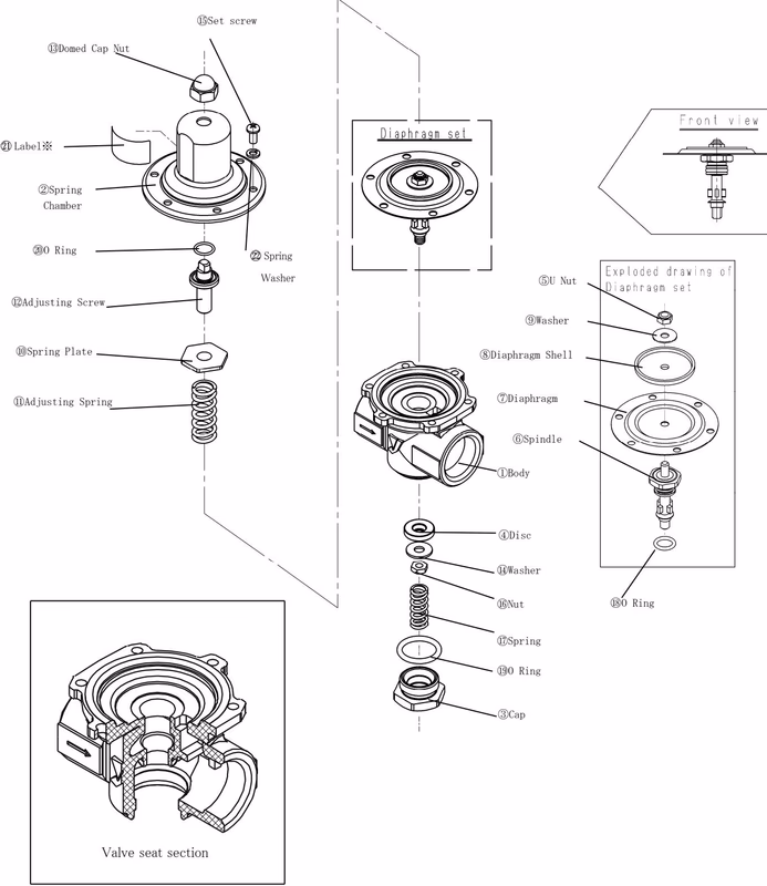 Yoshitake GD-41G exploded drawing