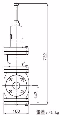 耀希达凯 Yoshitake GD-47R 尺寸截面图