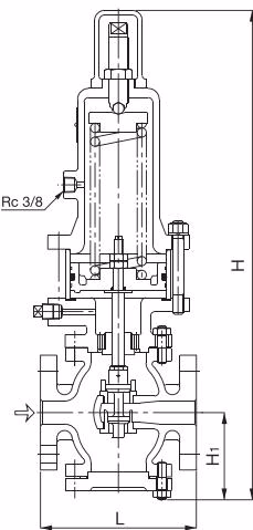 Yoshitake GD-7R dimensions diagram
