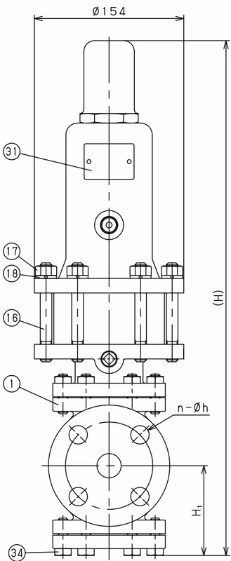 Yoshitake GD-7R structural drawing