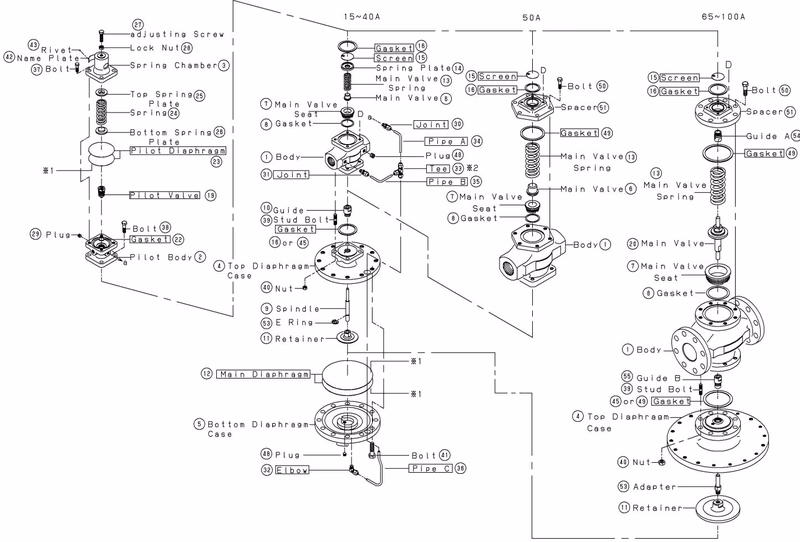 Yoshitake GP-2000CS exploded view