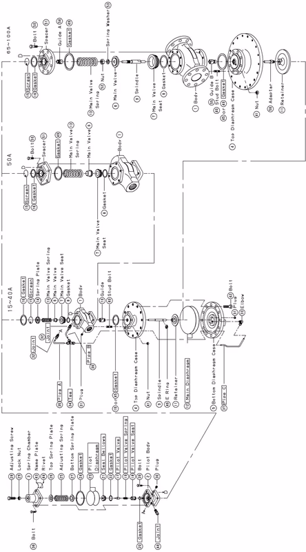 Yoshitake GPR-2000 disassembly drawing