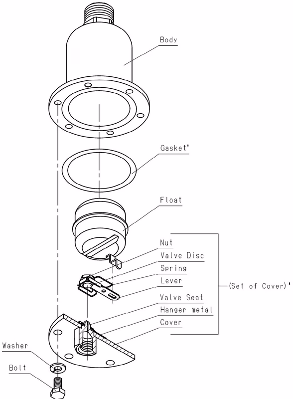 Yoshitake LD-16 exploded drawing