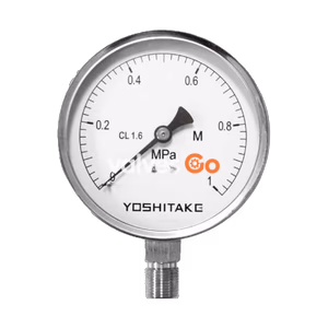 Yoshitake PG-2 Pressure Gauge - Stainless Steel Bourdon Tube