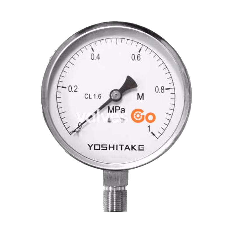 Yoshitake PG-2 Pressure Gauge - Stainless Steel Bourdon Tube