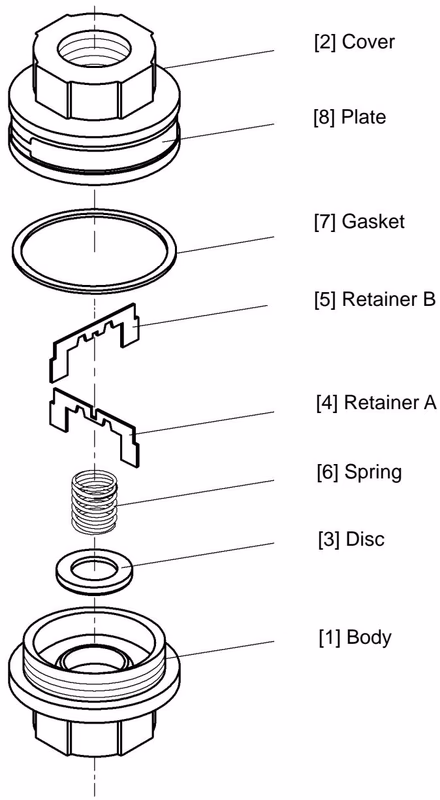 Yoshitake SCV-2 exploded view