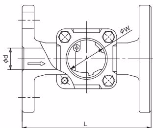 Yoshitake SL-1S flanged SL-1F model dimensions diagram