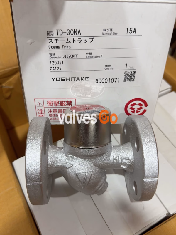 Yoshitake TD-30NA, TD-10NA Thermodynamic Steam Traps Nameplate