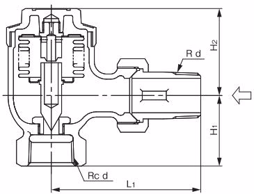 Yoshitake TS-1A dimensions for angle type