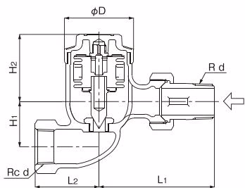 耀希达凯 (Yoshitake) TS-1S 直线型尺寸