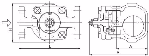 Yoshitake TSF-10SF dimensions drawing