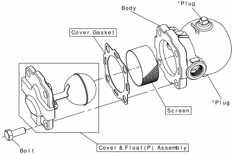 Yoshitake TSF-11AT exploded drawing