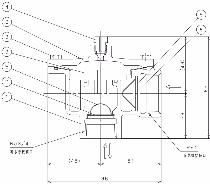 Yoshitake VB-20 structural drawing
